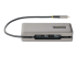 StarTech.com USB-C Multiport Adapter, HDMI/VGA, 4K 60Hz Video, 3-Port USB Hub, 100W Power Delivery Pass-Through, GbE, USB Type-C Travel Dock w/ Charging, 1ft/30cm Wrap-Around Cable - Tillbaka