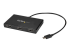 StarTech.com 3-Port Multi Monitor Adapter, USB-C to 3x HDMI Video Splitter, USB Type-C DP 1.2 Alt Mode to HDMI MST Hub, Dual 4K 30Hz or Triple 1080p, Thunderbolt 3 Compatible, Windows Only - Höger vinkel
