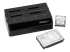 StarTech.com 4-Bay USB 3.0 to SATA Hard Drive Docking Station, USB Hard Drive Dock, External 2.53.5 SATA III (6Gbps) SSDHDD Docking Station, Hot-Swappable Hard Drive Bay - Vänster vinkel