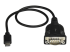 StarTech.com USB C to Serial Adapter Cable with COM Port Retention, 16" (40cm) USB Type C to RS232 (DB9) Serial COM Port Converter Cable, For PLCs, Scanners, Printers, Windows/macOS/Linux - Framsidan