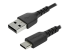 StarTech.com 2 m USB 2.0 till USB-C-kabel -&nbsp;svart&nbsp; - Höger vinkel